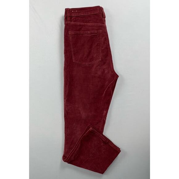 Madewell 'Cali Demi Boot' Velvet, Felt, Velour 5-Pocket Jean Style Pants. 2 GUC - Picture 2 of 9